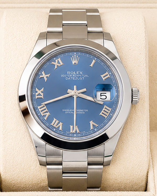 2016 Rolex Datejust II 41MM Blue Dial Oyster Bracelet (116300)