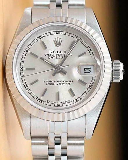 Rolex Lady-Datejust 26MM Silver Dial Steel Jubilee Bracelet (69174)