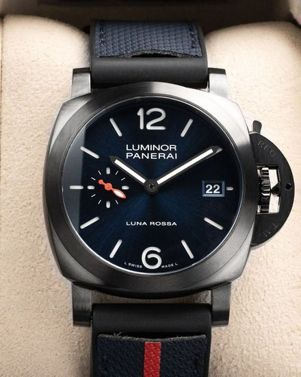 2024 Panerai Luminor Luna Rossa 40MM Blue Dial Textile Strap (PAM01408)
