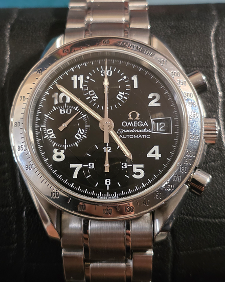 2003 Omega Speedmaster Date 39MM Black Dial Steel Bracelet (3513.52.00)