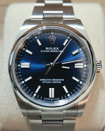 No Reserve - 2024 Rolex Oyster Perpetual 36MM Blue Dial Oyster Bracelet (126000)