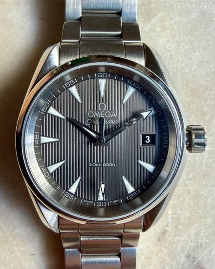 2013 Omega Seamaster Aqua Terra 150M 38.5MM Quartz Grey Dial Steel Bracelet (231.10.39.60.06.001)