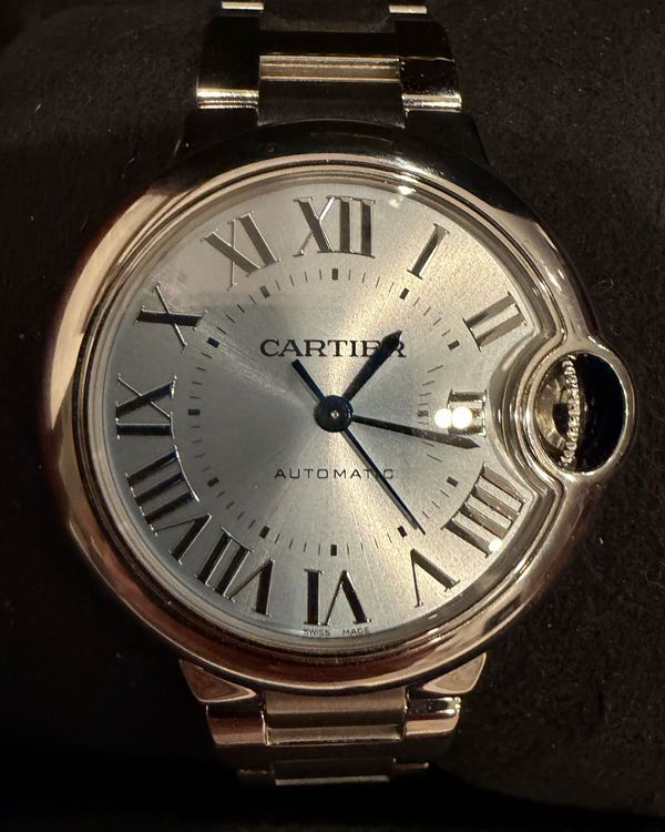 2026 Cartier Ballon Bleu 33MM Blue Dial Steel Bracelet (WSBB0062)