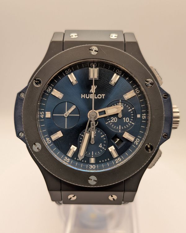 2020 Hublot Big Bang 44MM Blue Dial Leather Strap (301.CI.7170.LR)