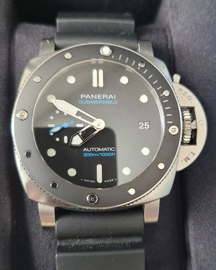 2021 Panerai Submersible L.E. 42MM Black Dial Rubber Strap (PAM00683)