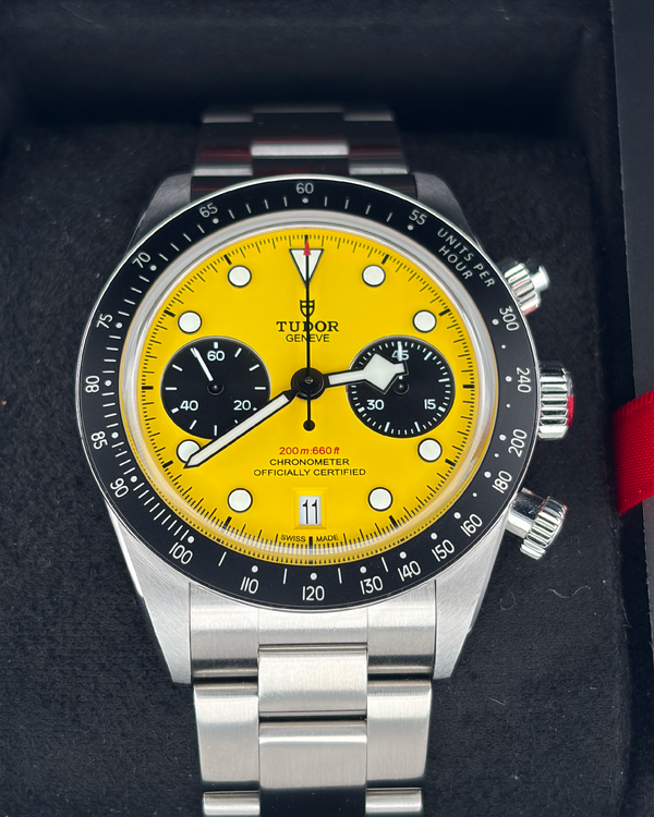 2026 Tudor Black Bay Chrono 39MM Yellow Dial Steel Bracelet (79310N)
