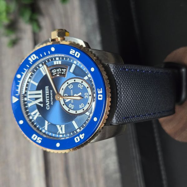 Cartier Calibre de Cartier Diver 42MM Blue Dial Rubber Strap (W2CA0008)