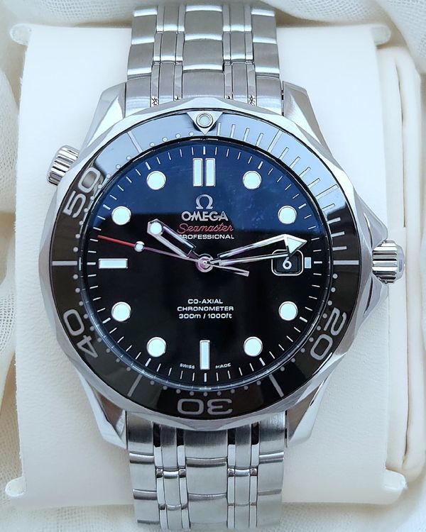 2021 Omega Seamaster Diver 300M 41MM Black Dial Steel Bracelet (212.30.41.20.01.003)