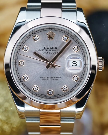 No Reserve - 2019 Rolex Datejust 41MM Sundust Dial Two-Tone Oyster Bracelet (126301)