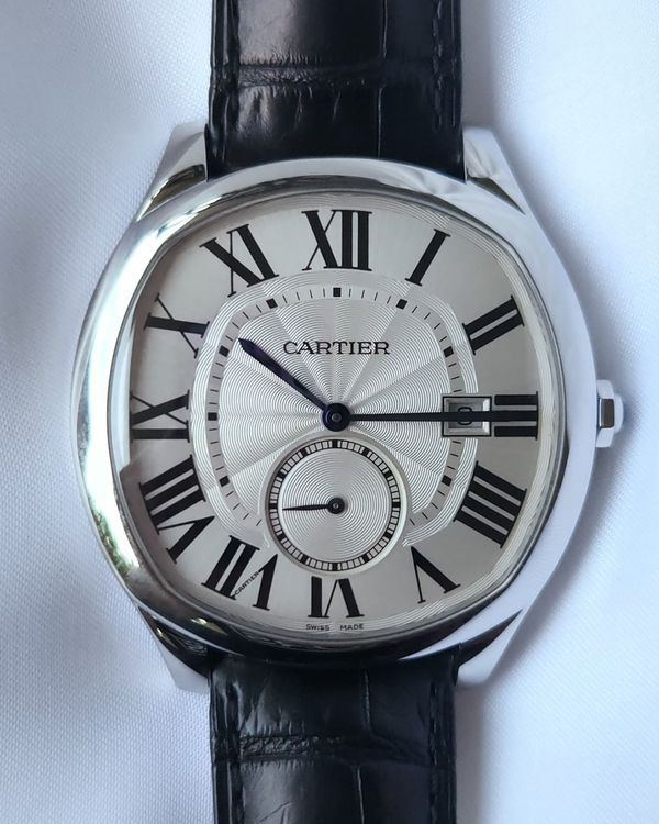 2018 Cartier Drive De Cartier 41MM Silver Dial Leather Strap (3930)