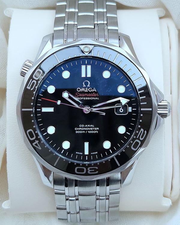 2019 Omega Seamaster Diver 300M 41MM Black Dial Steel Bracelet (212.30.41.20.01.003)