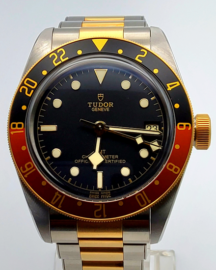 2023 Tudor Black Bay GMT S&G 41MM Black Dial Two-Tone Bracelet (79833MN)
