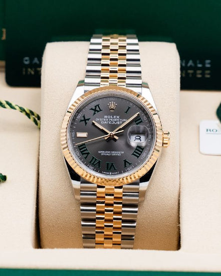 2026 Rolex Datejust "Wimbledon" 36MM Slate Dial Two-Tone Jubilee Bracelet (126233)