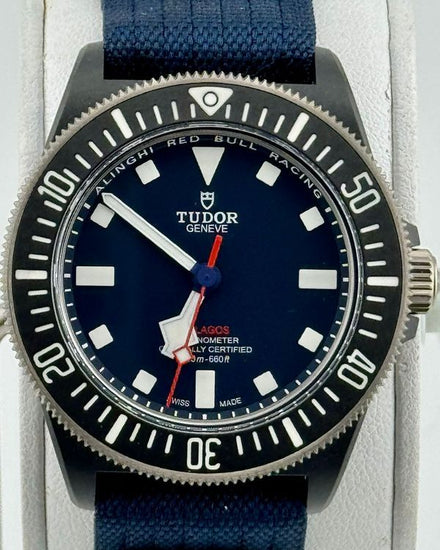 No Reserve - 2025 Tudor Pelagos FXD "Alinghi Red Bull Racing Edition" 42MM Blue Dial Textile Strap (25707KN)
