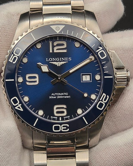 Longines HydroConquest 43MM Blue Dial Steel Bracelet (L3.782.4.96.6)