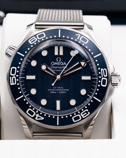 2024 Omega Seamaster Diver 300M "James Bond 60th Anniversary" 42MM Blue Dial Steel Bracelet (210.30.42.20.03.002)