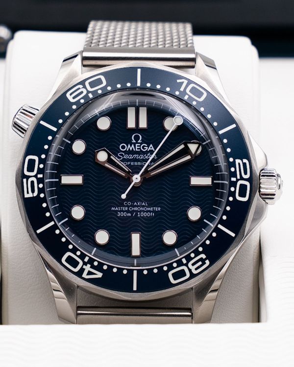 2024 Omega Seamaster Diver 300M "James Bond 60th Anniversary" 42MM Blue Dial Steel Bracelet (210.30.42.20.03.002)
