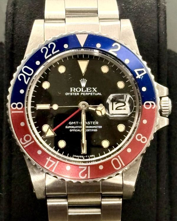 1985 Rolex GMT-Master “Pepsi” 40MM Black Dial Oyster Bracelet (16750)