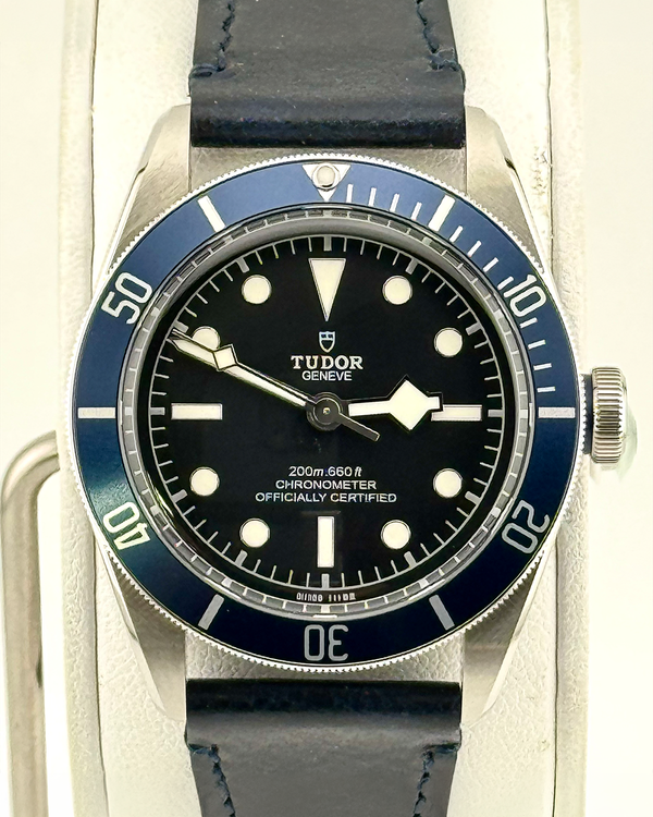 No Reserve - 2022 Tudor Black Bay 41MM Black Dial Leather Strap (79230B)