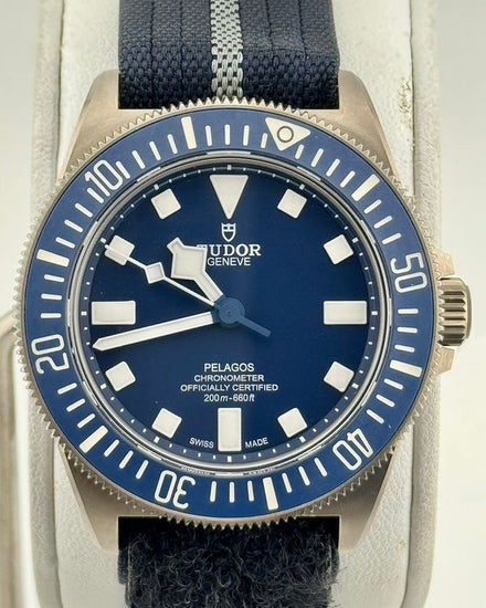 No Reserve - 2025 Tudor Pelagos FXD 42MM Blue Dial Textile Strap (25707B)