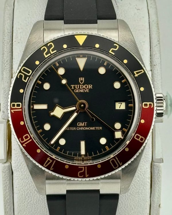 No Reserve - 2024 Tudor Black Bay '58 GMT "Coke" 39MM Black Dial Rubber Strap (7939G1A0NRU)