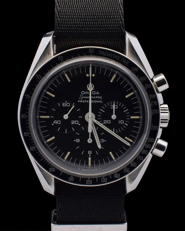 1969 Omega Speedmaster 42MM Black Dial Textile Strap (145.022-69)