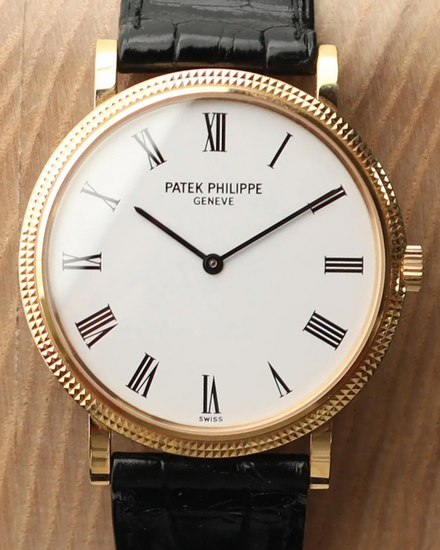 2003 Patek Philippe Calatrava 35MM White Dial Leather Strap (5120 J-001)