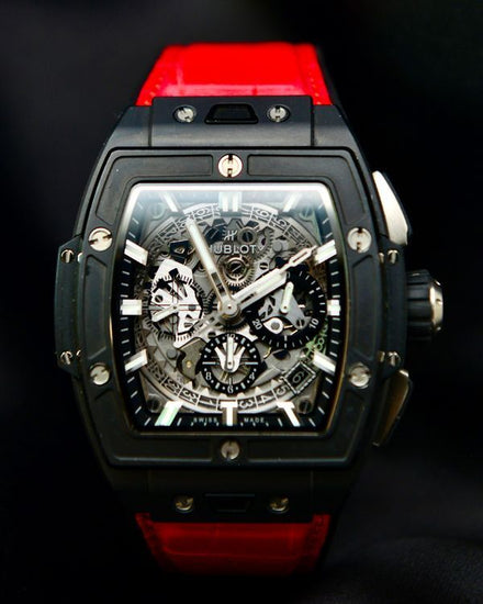 2023 Hublot Spirit Of Big Bang "Black Magic" 42MM Skeleton Dial Leather Strap (642.CI.0170.RX)