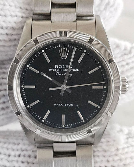 Rolex Air-King 34MM Black Dial Oyster Bracelet (14010)