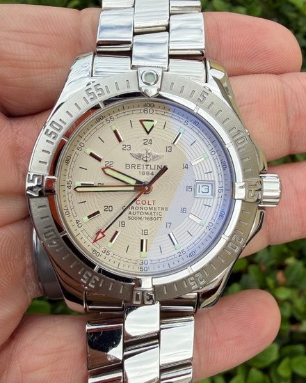 Breitling Colt 41MM White Dial Steel Bracelet (A17380)