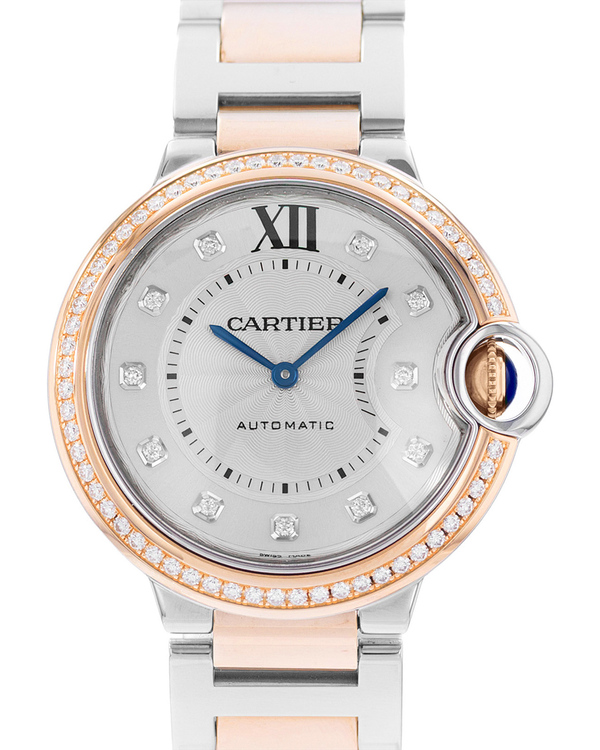 2025 Cartier Ballon Bleu 36MM Silver Dial Two-Tone Bracelet (W3BB0004 3754)