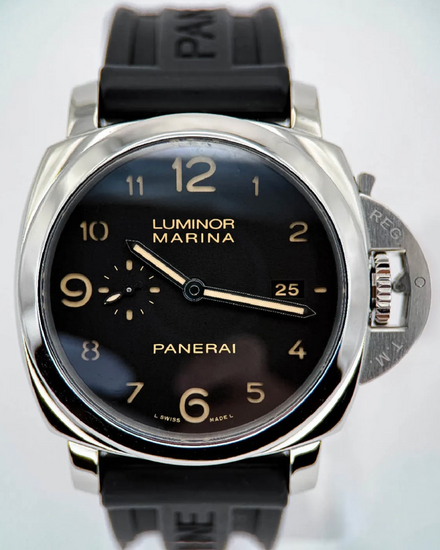 2010 Panerai Luminor Marina 1950 3 Days 44MM Black Dial Rubber Strap (PAM00359)
