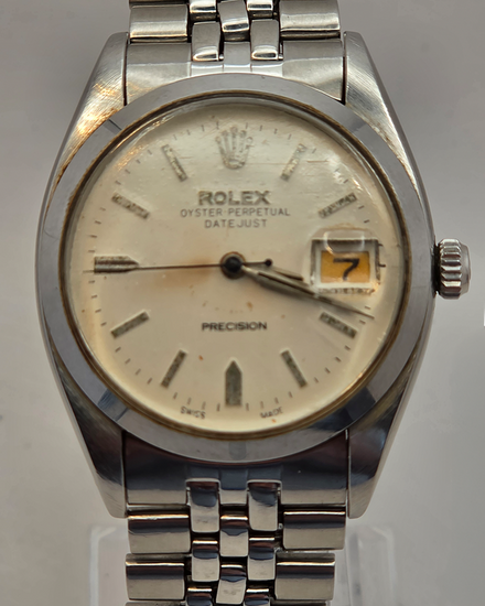 Rolex Oyster Precision Date 34MM Silver Dial Jubilee Bracelet (6694)