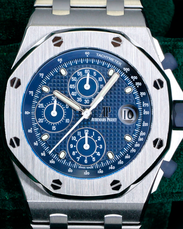 2023 Audemars Piguet Royal Oak Offshore "20th Anniversary" 42MM Blue "Beast" Dial Steel Bracelet (26237ST.OO.1000ST.01)