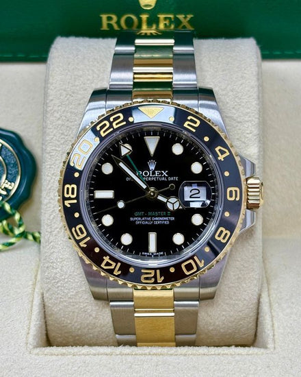 Rolex GMT-Master II 40MM Black Dial Two-Tone Oyster Bracelet (116713LN)