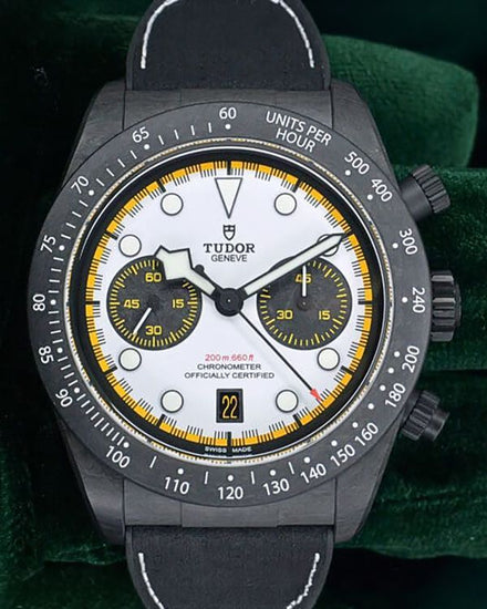 2026 Tudor Black Bay Chrono "Carbon 26" L.E. 42MM White Dial Rubber Strap (79377KN)