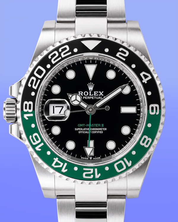 2026  Rolex GMT-Master II “Sprite” 40MM Black Dial Oyster Bracelet (126720VTNR)