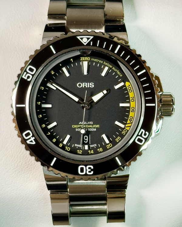 2025 Oris Aquis 44.5MM Black Dial Steel Bracelet (01 733 7755 4154)