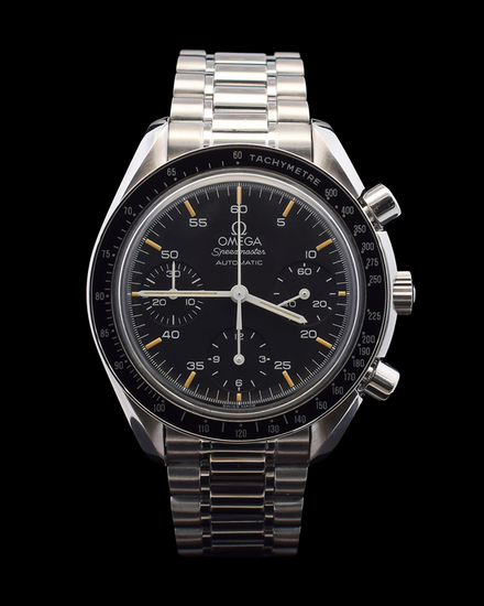Omega Speedmaster Reduced 39MM Black Dial Steel Bracelet (3510.50.00)