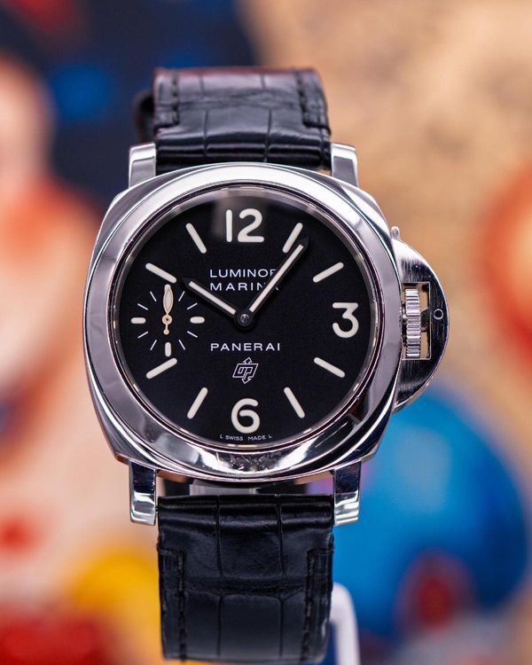 No Reserve - Panerai Luminor Marina 44MM Black Dial Leather Strap (PAM00005)