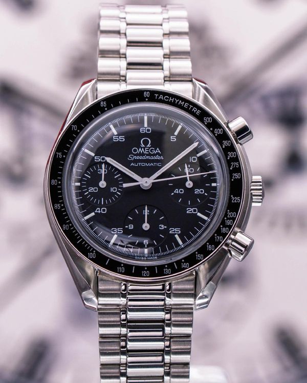 No Reserve - Omega Seamaster Speedmaster Reduced 39MM Black Dial Steel Bracelet (3510.50.00)