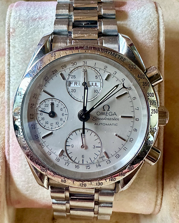 Omega Speedmaster Day-Date 39MM Silver Dial Steel Bracelet (3521.30.00)