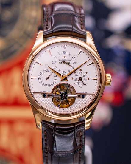 Jaeger-LeCoultre Master Grande Tradition Tourbillon à Quantième Perpétuel 42MM Silver Dial Leather Strap (Q500242A)