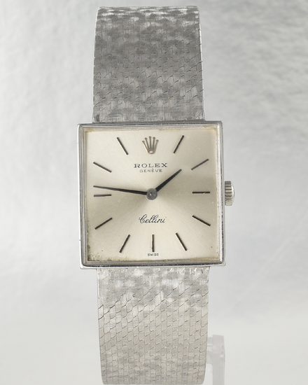 Rolex Cellini 23MM Silver Dial White Gold Bracelet (3811)