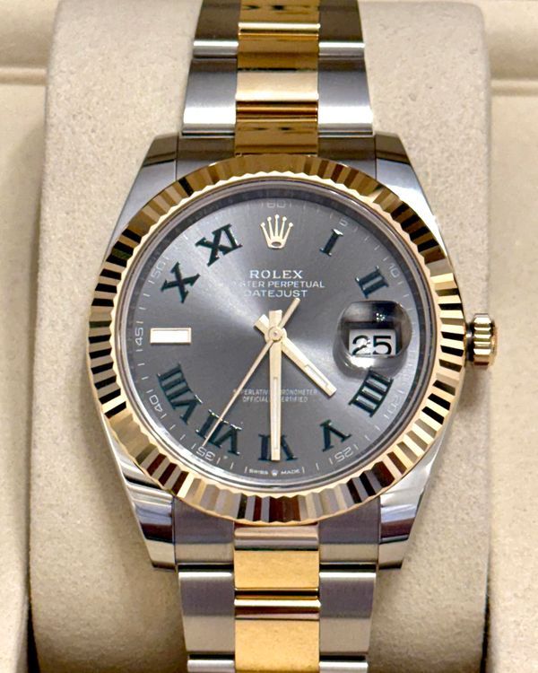 2026 Rolex Datejust "Wimbledon" 41MM Slate Dial Two-Tone Jubilee Bracelet (126333)