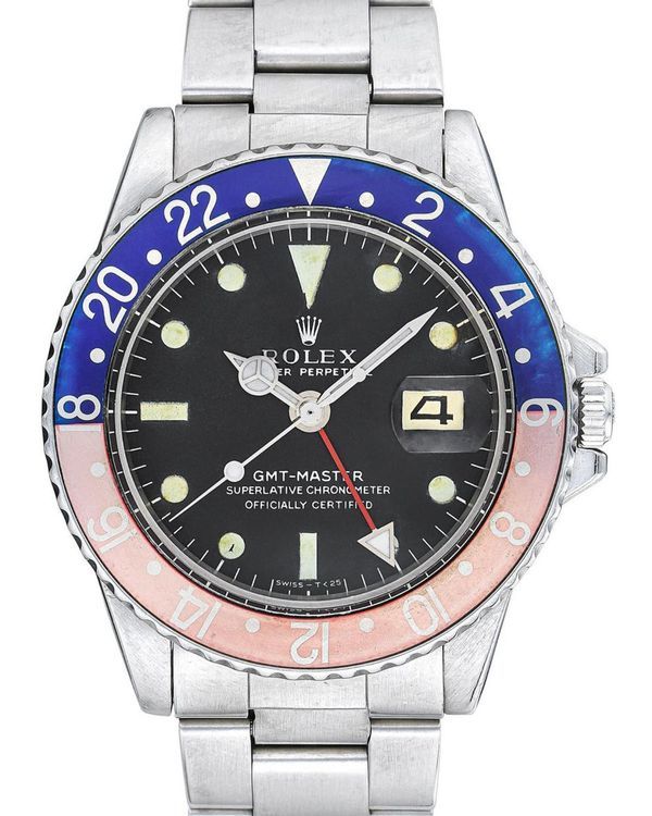 1972 Rolex GMT-Master "Faded Pepsi" 40MM Black Dial Oyster Bracelet (1675)