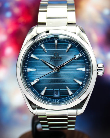 2025 Omega Seamaster Aqua Terra 150M "Summer Blue" 41MM Blue Dial Steel Bracelet (220.10.41.21.03.005)