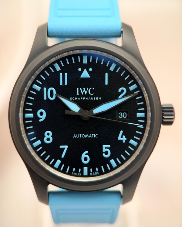 2026 IWC Schaffhausen Pilot Mercedes-AMG PETRONAS F1 Team “George Russell” L.E. 41MM Black Dial Rubber Strap (IW328107)