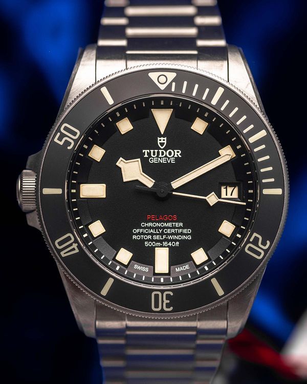 Tudor Pelagos 42MM Black Dial Titanium Bracelet (25610TNL)