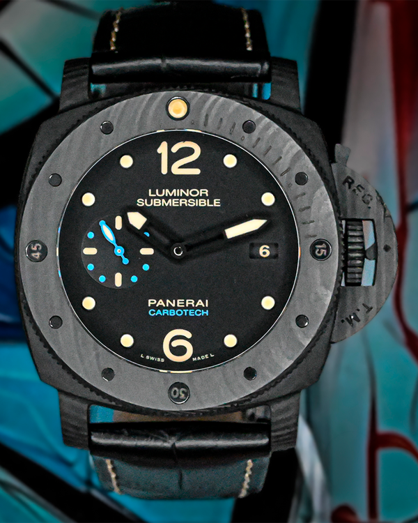 Panerai Luminor Submersible 1950 3 Days Automatic 47MM Black Dial Rubber Strap (PAM00616)